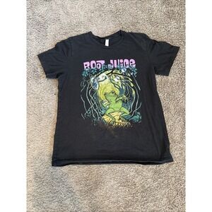 Original Mens Large L‎ Boot Juice Frog Tee T Shirt Black Concert Band